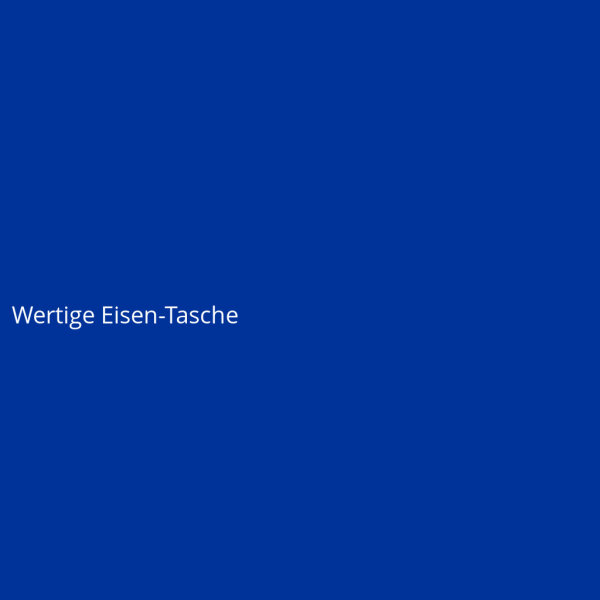 Wertige Eisen-Tasche