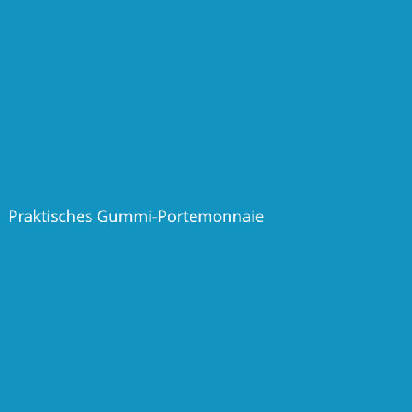 Praktisches Gummi-Portemonnaie