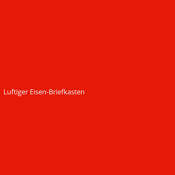 Luftiger Eisen-Briefkasten