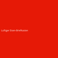 Luftiger Eisen-Briefkasten