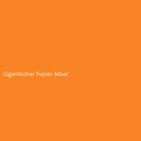 Gigantic Paper Blender